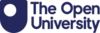 solid blue letter U with a large white spot just offset from the centre lines to upper left