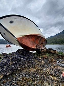 The fishing vessel Reluctant. Photo courtesy of US Coast Guard Sector Juneau