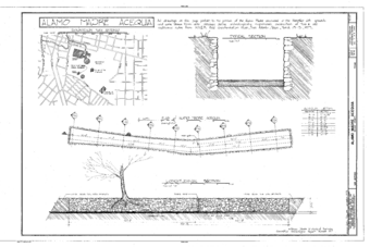 Alamo Madre Acequia, East of Alamo Street, North of Durango Boulevard, San Antonio, Bexar County, TX HAER TEX,15-SANT.V,4C- (sheet 1 of 1).png