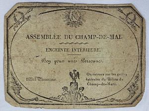 Champ de mai ticket