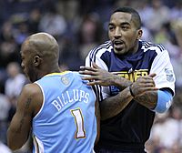 Chauncey Billups and J.R. Smith