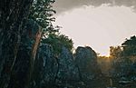 Cohaw Megalithic Tomb at sunset