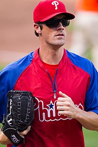 Cole Hamels pre-game