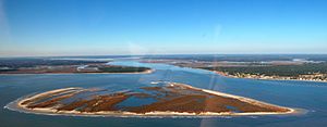 Deveaux Bank Aerial Shot