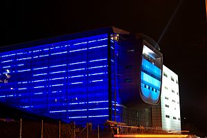 EMPAC Lights above hudson 2