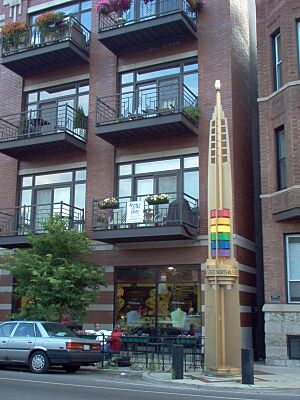 Gerald Farinas Boystown Rainbow Pylon