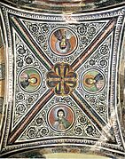 Hosios Loukas (south west chapel, groin vault) - anonymous saints