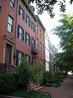 Looking down Jackson Place