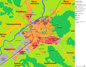 Marosvásárhely térkép 2006