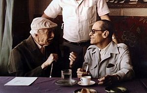 Naguib Mahfouz and Tawfiq Alhakim