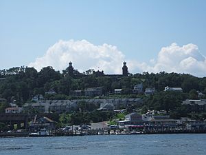 Navesink Twin Lights from Sandy Hook, New Jersey