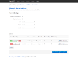 Openwrt-luci-firewall