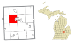 Location within Shiawassee County