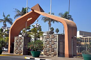 Parliament Buildings, Nairobi, Kenya -entrance-15April2010