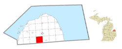 Location within Huron County