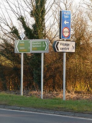 Sturminster Marshall, new signage on the A350 - geograph.org.uk - 1741455