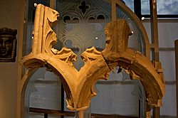 Window tracery from Merton Priory, on display in the Museum of London.