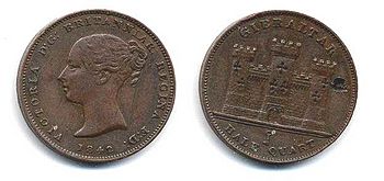 1842 Gibraltar Half Quart