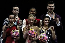 2014 World Championships Pairs Podium