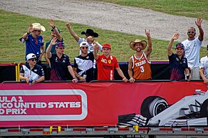 2021 US GP driver parade