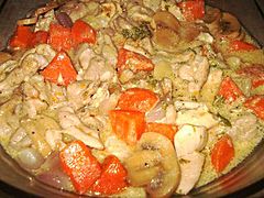 Chicken fricassee