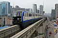 Chongqing Rail Transit Line 3 Monorail Train near Xuetangwan Station