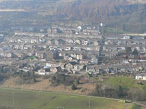 Ferndale, view over the town