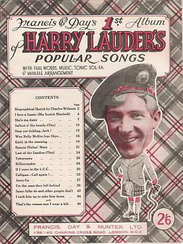 Harry Lauder's Popular Songs (album cover art)