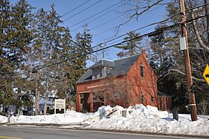 The public library, listed on the National Register of Historic Places