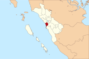 Location within West Sumatra