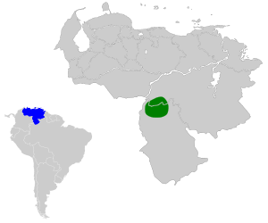 Myioborus albifacies map.svg