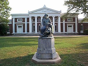 Old Cabell Hall and Homer University of Virginia