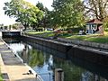 Penton Hook Lock on a beautiful Autumn day - geograph.org.uk - 1025368