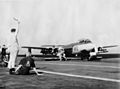 Sea Hawk 899 NAS on cat HMS Eagle (R05) Suez 1956