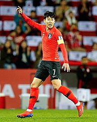 Son Heung-min at 2019 AFC Asian Cup