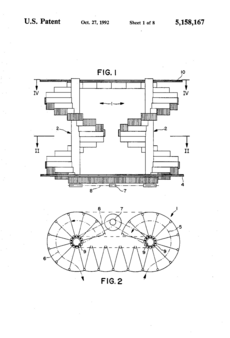 Spiral Escalator US Patent 5,158,167 (Pahl 1992) Sketch