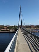 Teesquay Millennium Bridge from deck