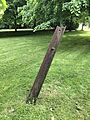 Tramway rail embedded in Churchyard