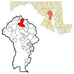 Location of Glen Burnie, Maryland