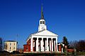 Basilica of Saint Joseph Proto-Cathedral (Bardstown, Kentucky), exterior, view from the corner opposite the basilica