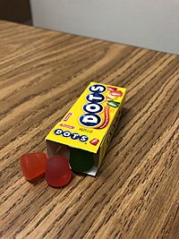 Gumdrops laying on table