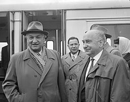 Justas Paleckis and Panteleimon Ponomarenko 1961c