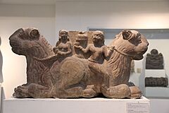 Kushana lion capital, Khokhrakot, Haryana, 2nd century CE