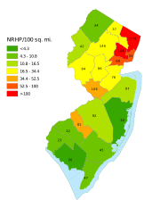 NRHP New Jersey Map