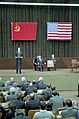 President Ronald Reagan and Mikhail Gorbachev at the Geneva Summit