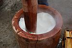 Rice-cake making,Katori-city,Japan