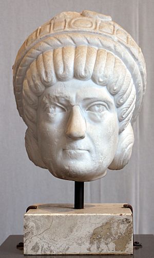 Ritratto femminile, forse galla placidia, 400-450 dc ca. (museo dell'alto medioevo)