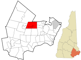 Location in Rockingham County and the state of New Hampshire.