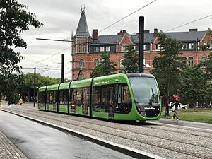 Spårvagn i Lund augusti 2020