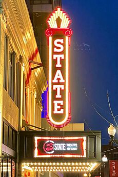 State Theatre New Jersey, New Brunswick, NJ - marquee at night